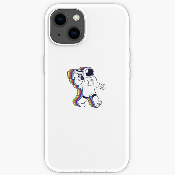 Regenbogenastronaut iPhone Flexible Hülle