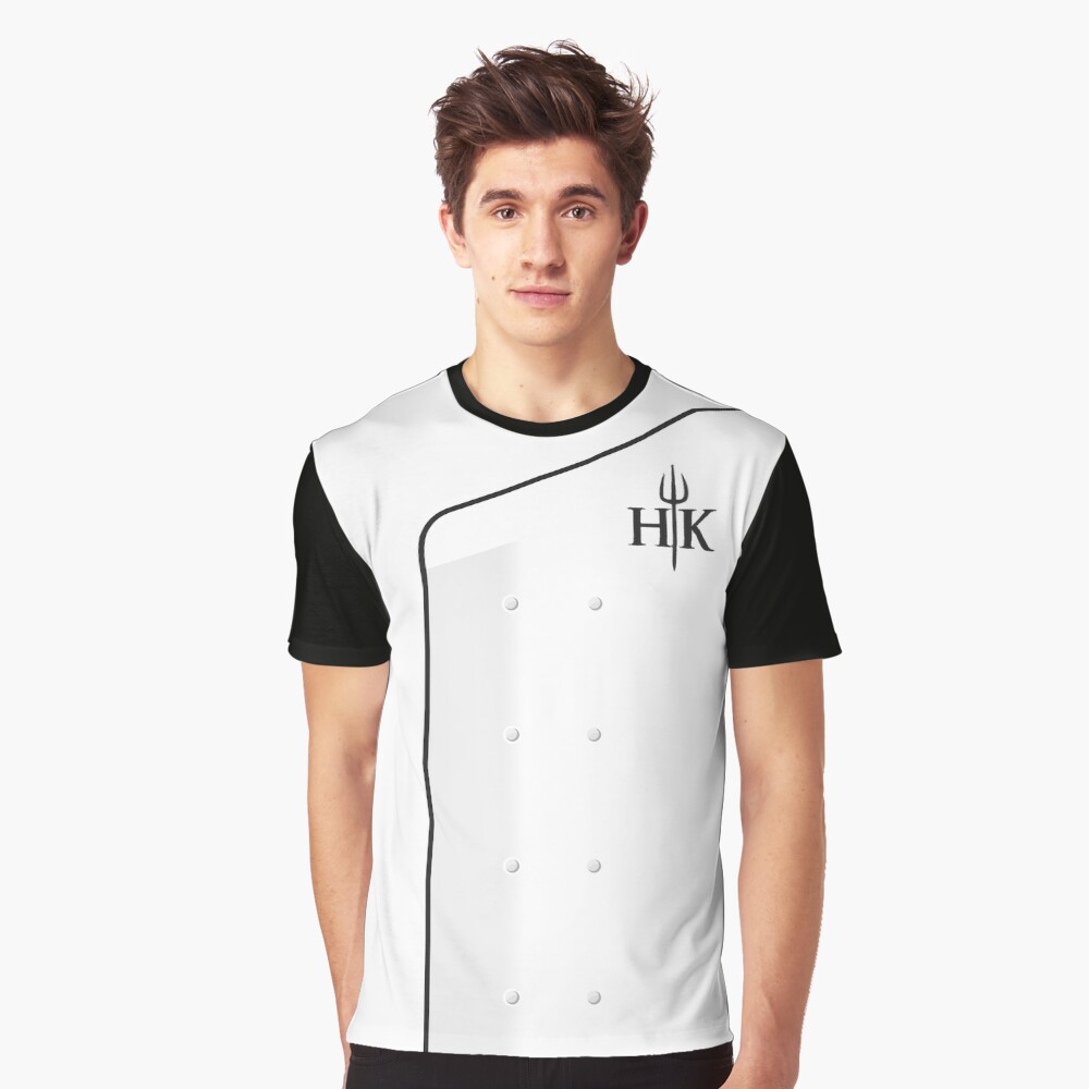 Schwarze Jacken Grafik T-Shirt