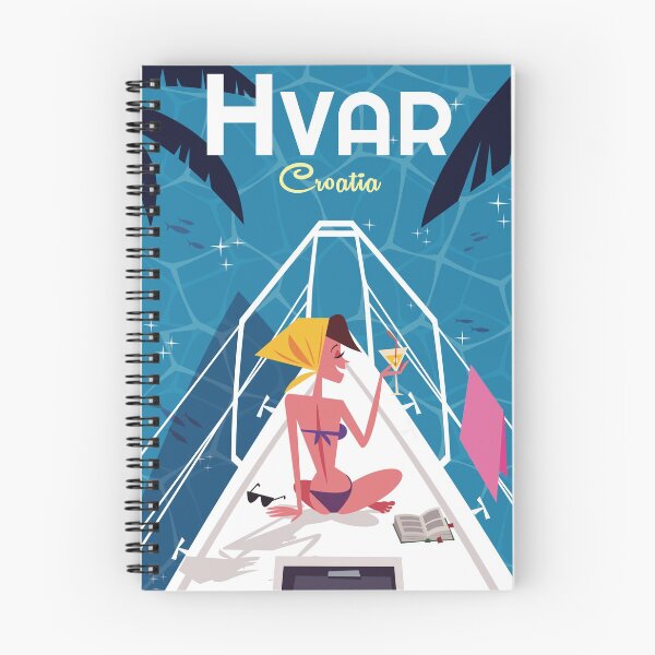 Item preview, Póster turístico de Hvar designed and sold by GAGodel.