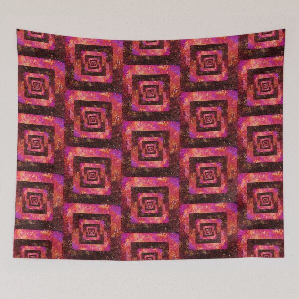Item preview, Boxed in | Colorful distressed geometric abstract designed and sold by WesternExposure.