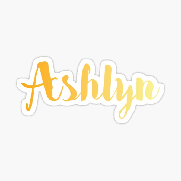 Ashlyn Name Stickers for Sale | Redbubble