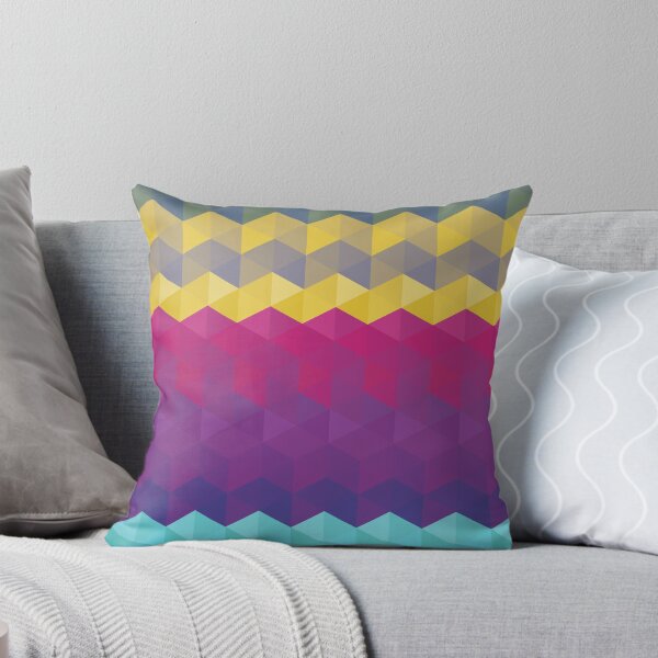 Item preview, Trendy Colorful abstract polygon zigzag modern triangle pattern cool multicolor cubism designed and sold by yumania.