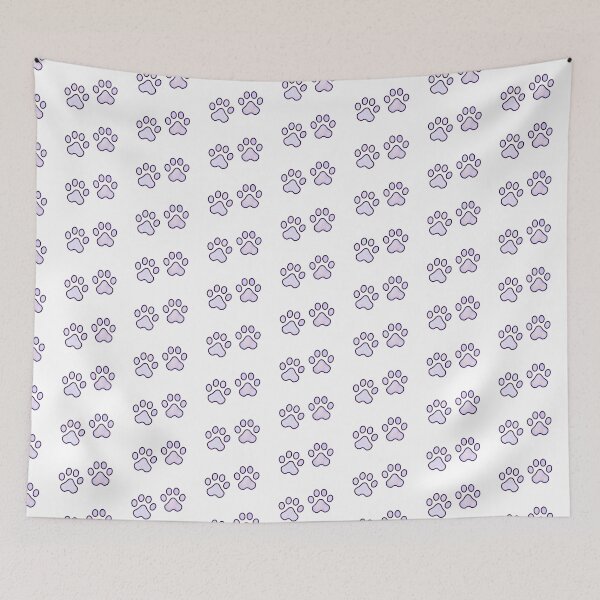 Item preview, Purple Paw Prints designed and sold by Maddie Dyer.