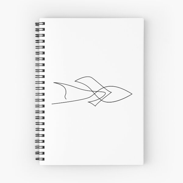 Item preview, Sea arrow - one line fish designed and sold by addillum.