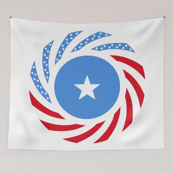 Item preview, Somali American Multinational Patriot Flag Series designed and sold by Carbon-Fibre Media.