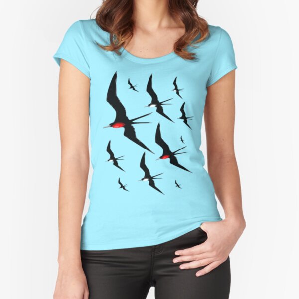 Frigate Birds Majestic Flight  Fitted Scoop T-Shirt