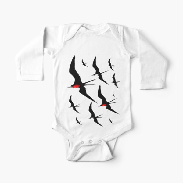 Frigate Birds Majestic Flight Long Sleeve Baby One-Piece