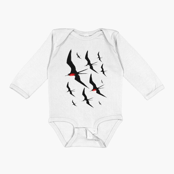 Frigate Birds Majestic Flight Long Sleeve Baby One-Piece