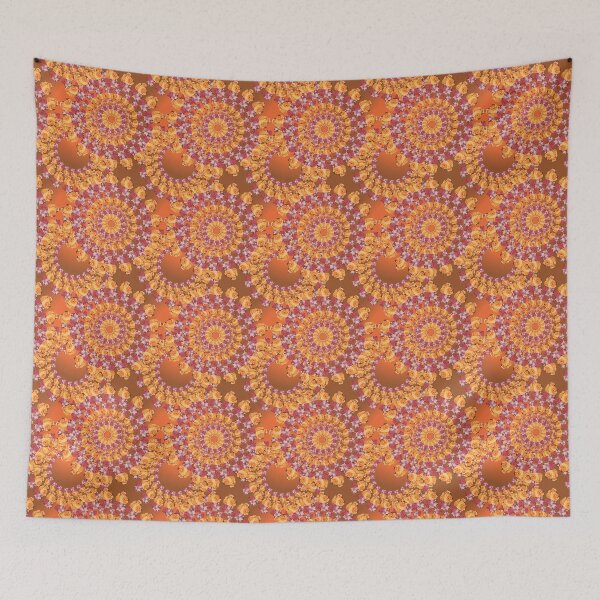 Item preview, Floribunda II Lanikai in Mango & Chocolate designed and sold by Morton Design House.