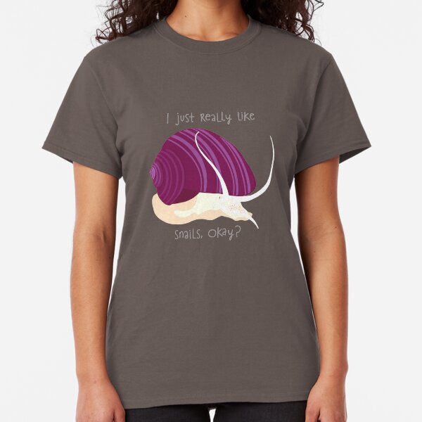 I Just Really Like Snails Magenta Classic T-Shirt