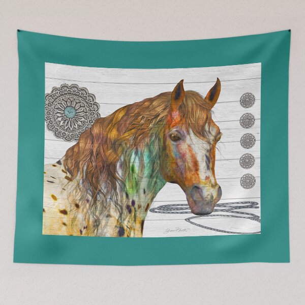 Item preview, Western Horse On Shiplap A designed and sold by Jean Plout.