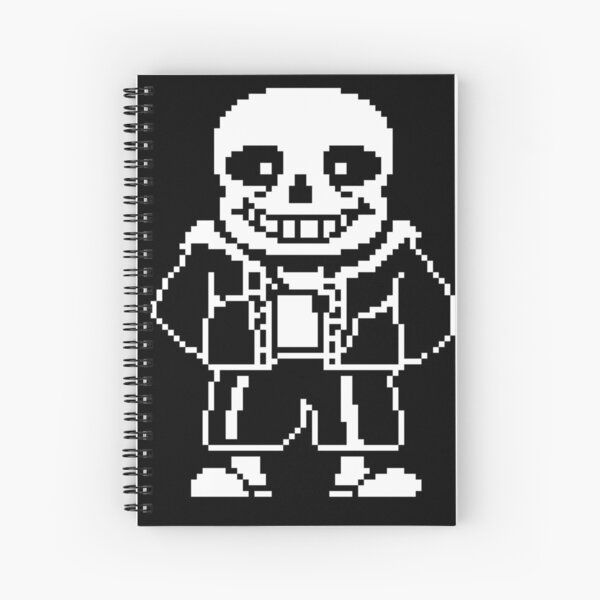 Pixel Sans Undertale | Spiral Notebook