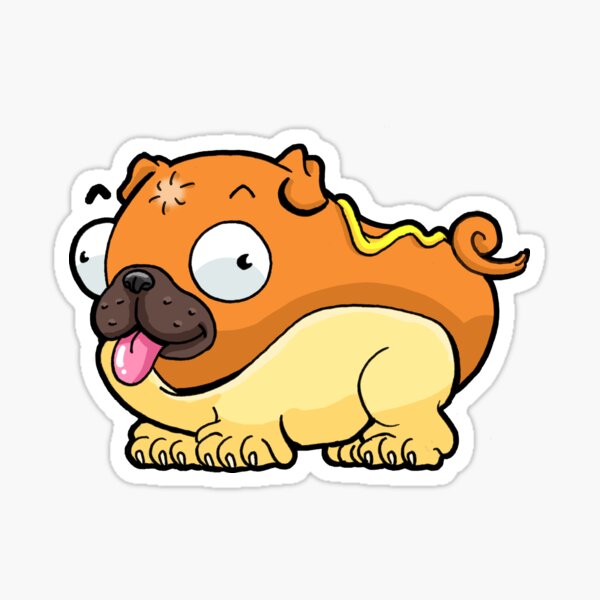 Kawaii Hot Dog Stickers Redbubble - kawaii hot dog roblox