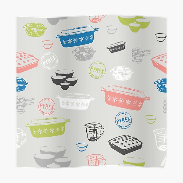 Pyrex Bowl Posters Redbubble