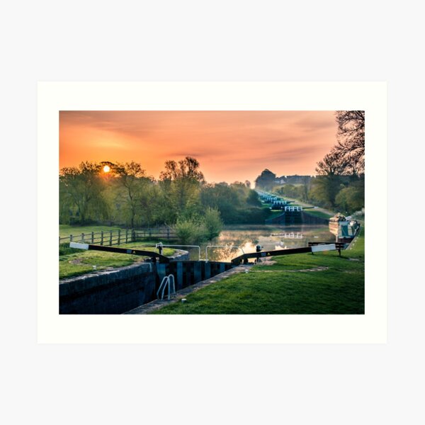 Caen Hill Locks Art Print