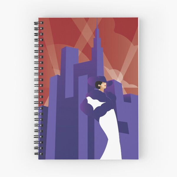 Item preview, A Sleeper`s Dream Woman In Super Metropolis Skyscraper  Art Deco Geometric Posing Vogue Retro designed and sold by 108dragons.
