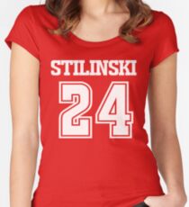 Stiles Stilinski Lacrosse Jersey - Back Women's Fitted Scoop T-Shirt