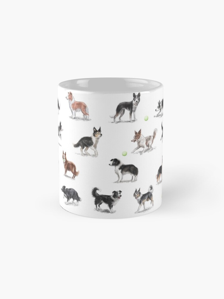 Alternate view of Border Collies Mug