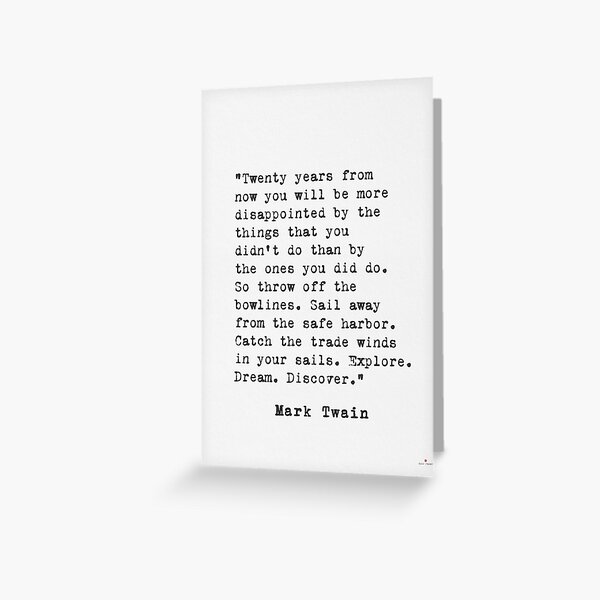 Item preview, Mark Twain. Explore. Dream. Discover. designed and sold by epicpaper quotes.