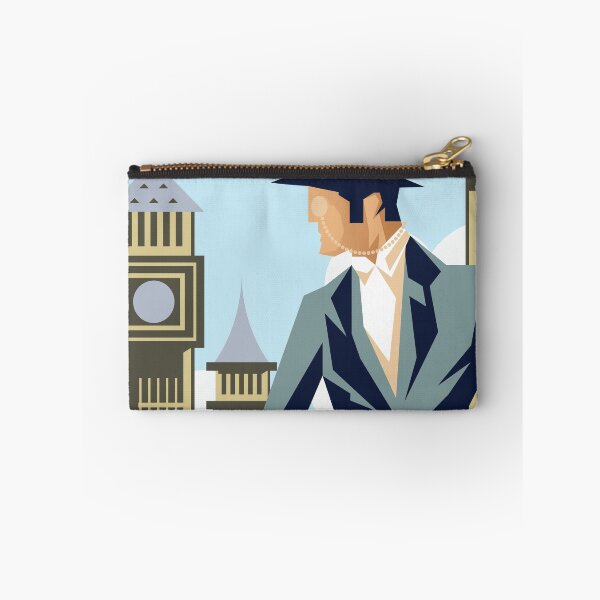Item preview, Monocle Gentleman In A Sleeper`s Dream Super Metropolis Art Deco Geometric Pose Vogue Retro designed and sold by 108dragons.