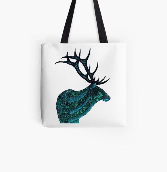Elk All Over Print Tote Bag