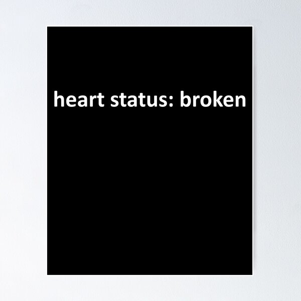 Item preview, heart status broken designed and sold by FandomizedRose.