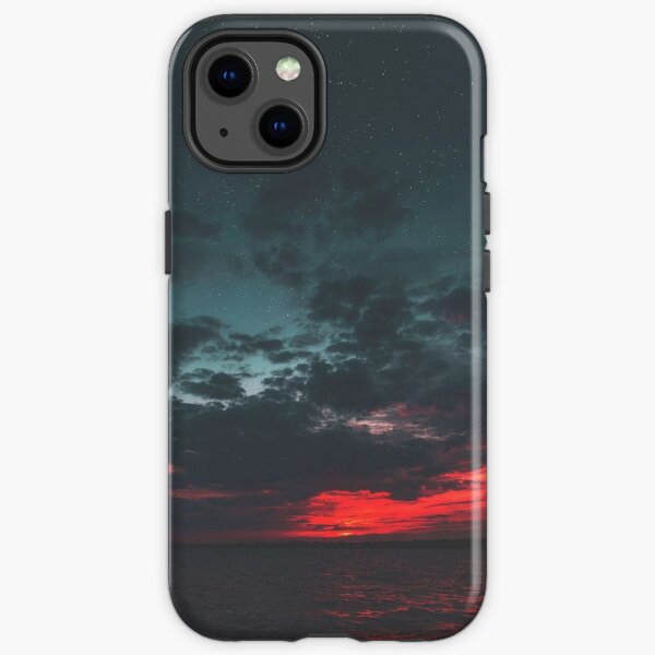 aesthetic phone case landscape gorgeous beautiful blue orange sunset sunrise iPhone Tough Case