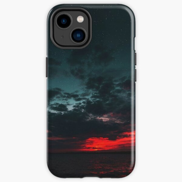 aesthetic phone case landscape gorgeous beautiful blue orange sunset sunrise iPhone Tough Case