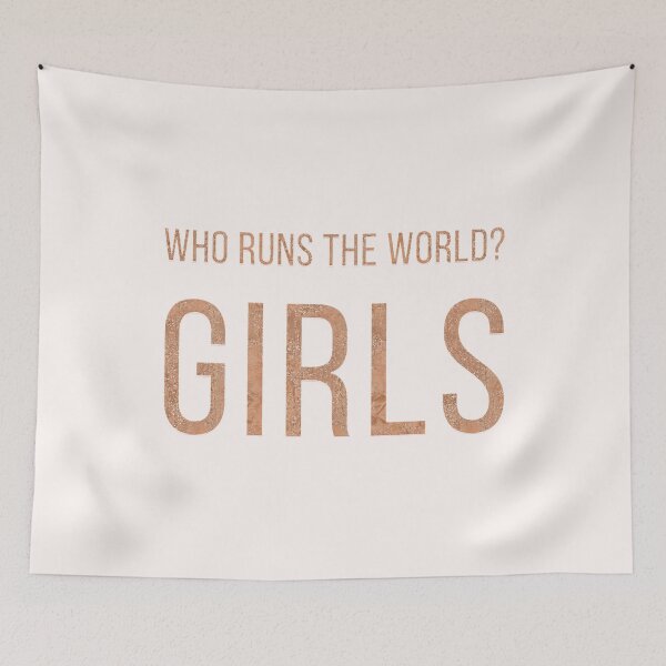 Item preview, Who Runs The World? Girls | Copper Gold Glitter designed and sold by SoNifty.