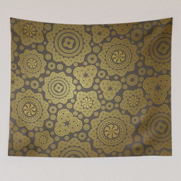 Item preview, Golden Flowers Pattern designed and sold by canion8.