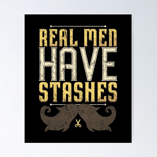 Artikelvorschau, Vintage Funny Stash Design - Echte Männer haben Stashes - Papa Geschenk entworfen und verkauft von DNH Threads.