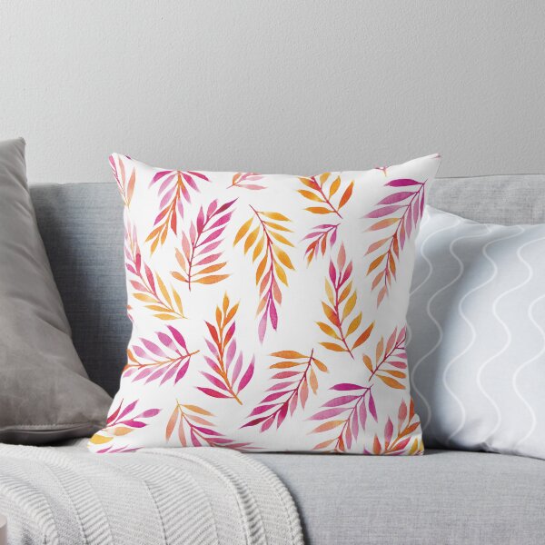Item preview, Tropical Leaves Pattern | Original Pink and Orange Colour designed and sold by RebeccaFlaherty.