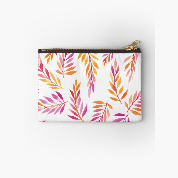 Item preview, Tropical Leaves Pattern | Original Pink and Orange Colour designed and sold by RebeccaFlaherty.