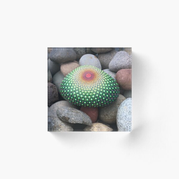 Mandala stone Acrylic Block