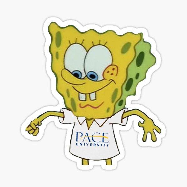 pace university spongebob Sticker