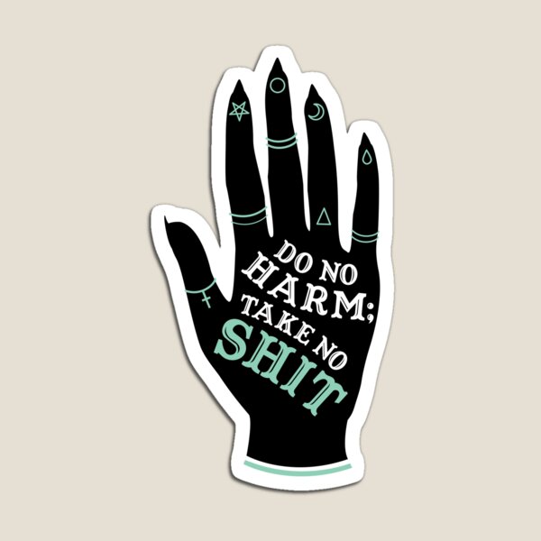 Item preview, Do No Harm; Take No Shit – Teal designed and sold by Karri Denise.