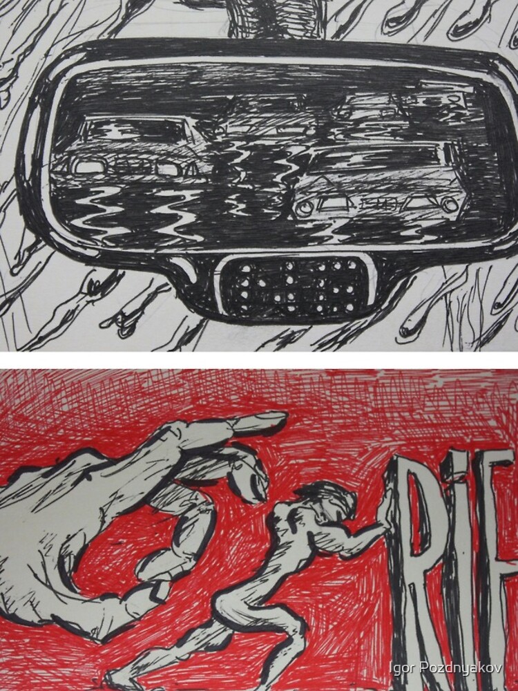 Thumbnail 4 of 4, iPhone Case, Ink Sketches - Rear View and Rien. 2012 designed and sold by IgorPozdnyakov.