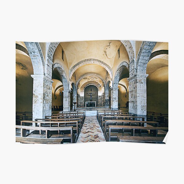 800 Year Old Chapel in Anagni Italy Full View Poster