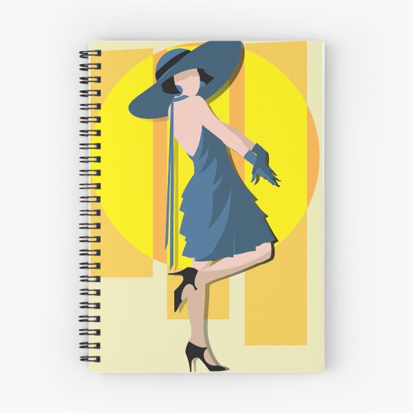 Item preview, A Lady Posing Art Deco Geometric Posing Vogue Retro designed and sold by 108dragons.