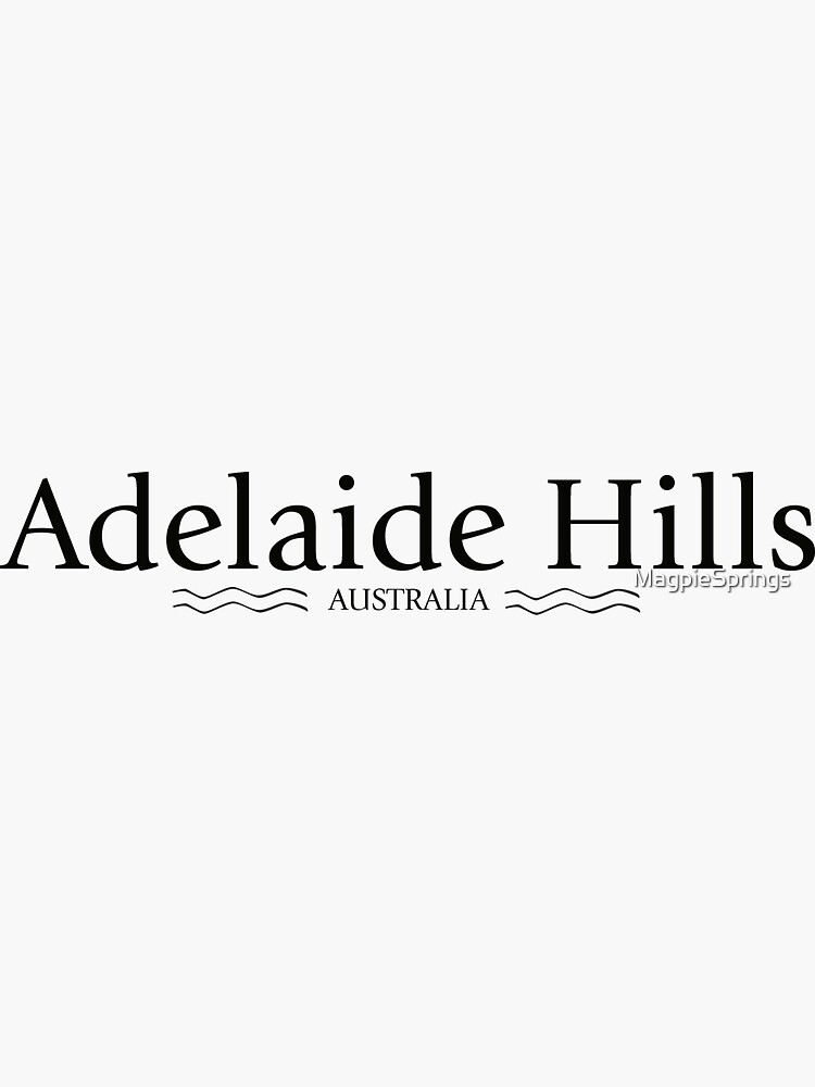 Thumbnail 3 of 3, Sticker, Adelaide Hills -  Adelaide Hills Wine Region - Fleurieu Peninsula - Australia designed and sold by MagpieSprings.