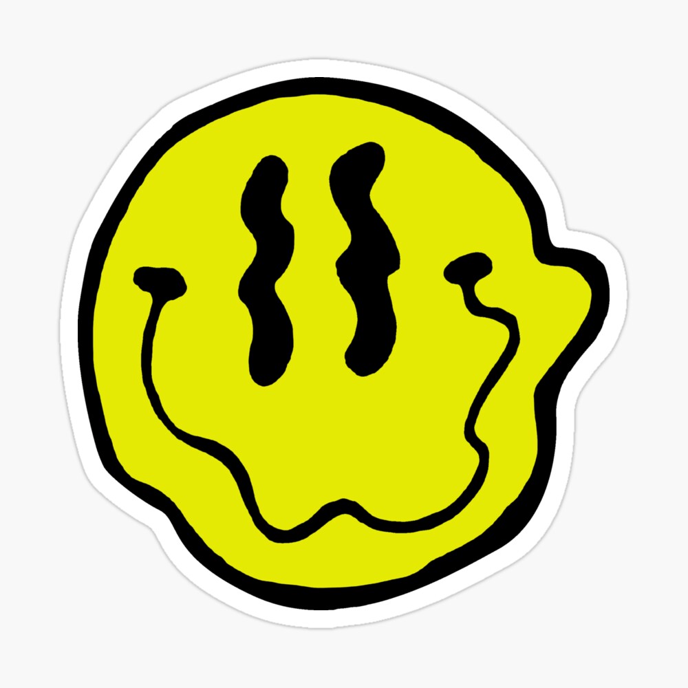 Trippy Smiley Face Art Board Print for Sale by Dylan Rogers | Redbubble