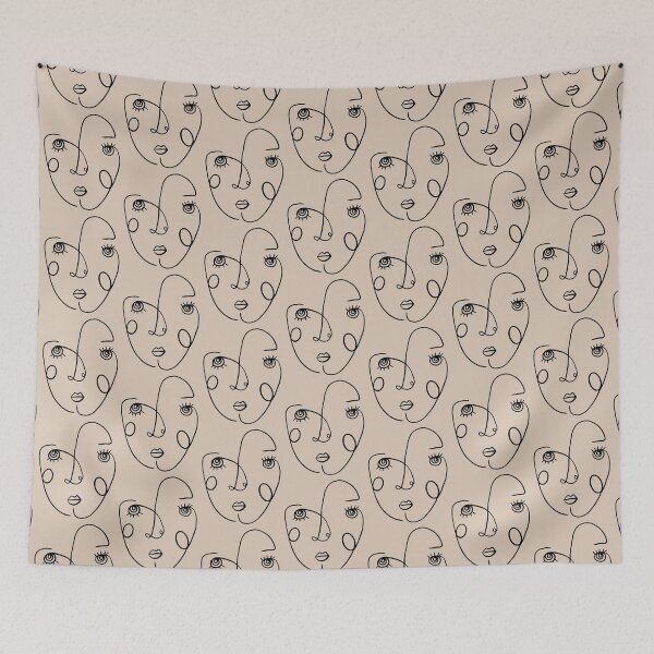 Item preview, Line drawing face designed and sold by emily  gaskin.