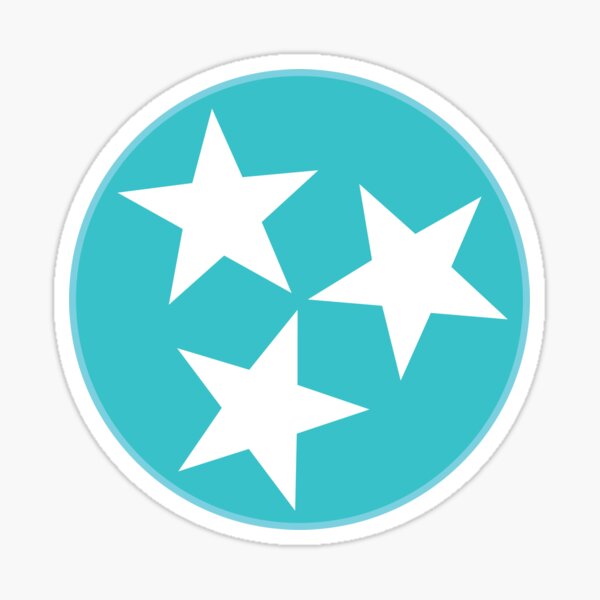 Tennessee TriStar - Blue Waves Sticker