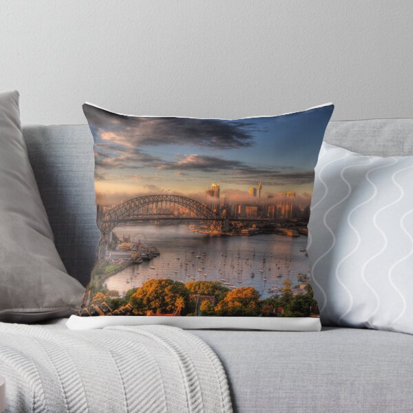 Anticipation - Moods Of A City - The HDR Experience Throw Pillow