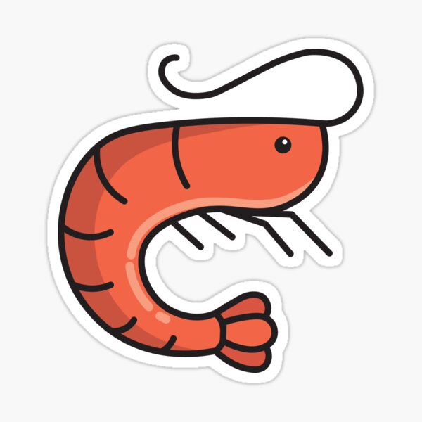 Shrimp Stickers Redbubble