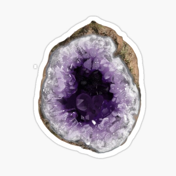 Sticker - Crystal, Purple - Mineral Springs Trading Co.