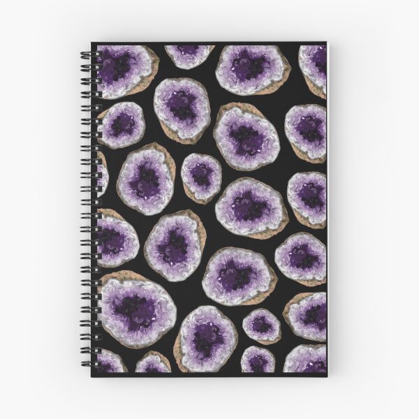 Item preview, Purple geode (black pattern) designed and sold by Kelsey McGinley.