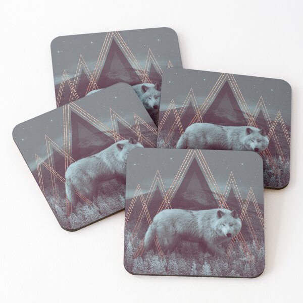 In Wildness | Wolf Coasters (Set of 4)