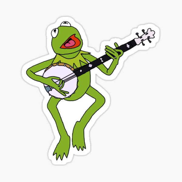 Kermit banjo  Sticker