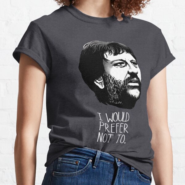 Vista previa del artículo con la obra «I would prefer not to. - Slavoj Žižek», diseñado y vendido por LonelyBunny.